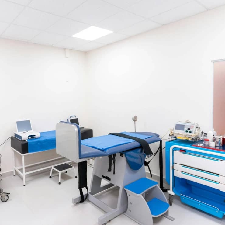 Hospital or clinic beds representing the healthcare environment where participants apply their training in real-world settings